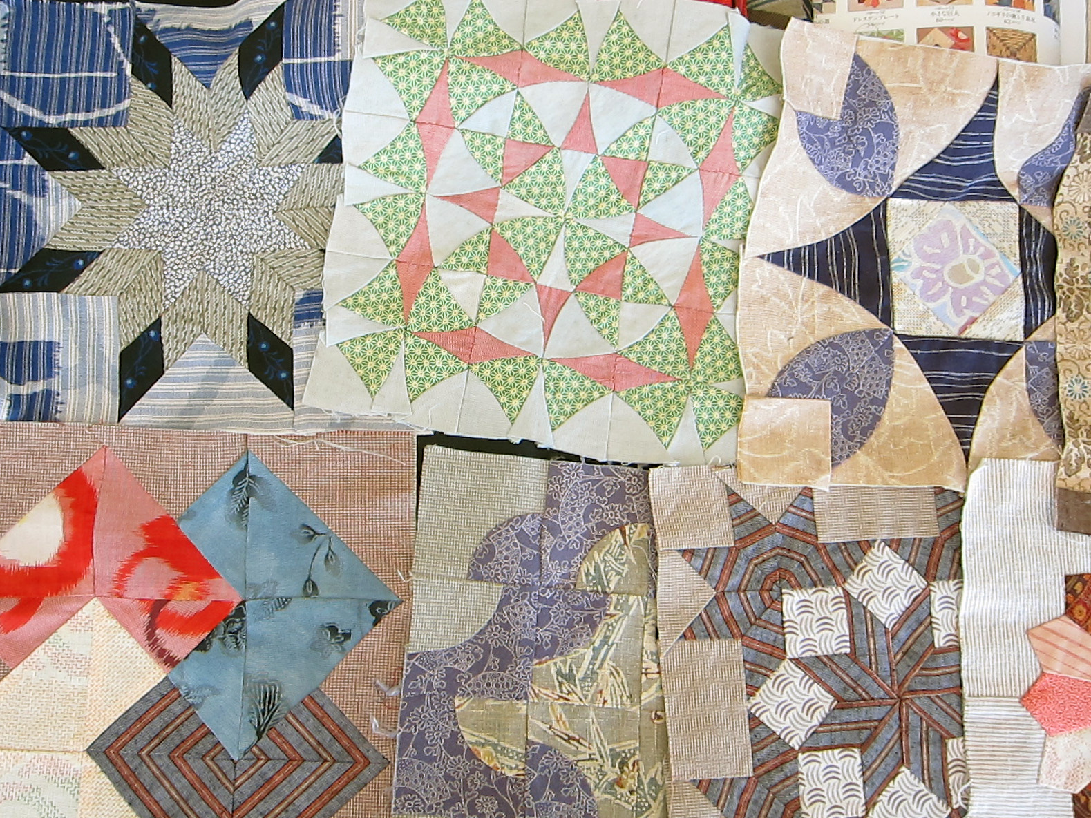 Mosaic image of various quilts