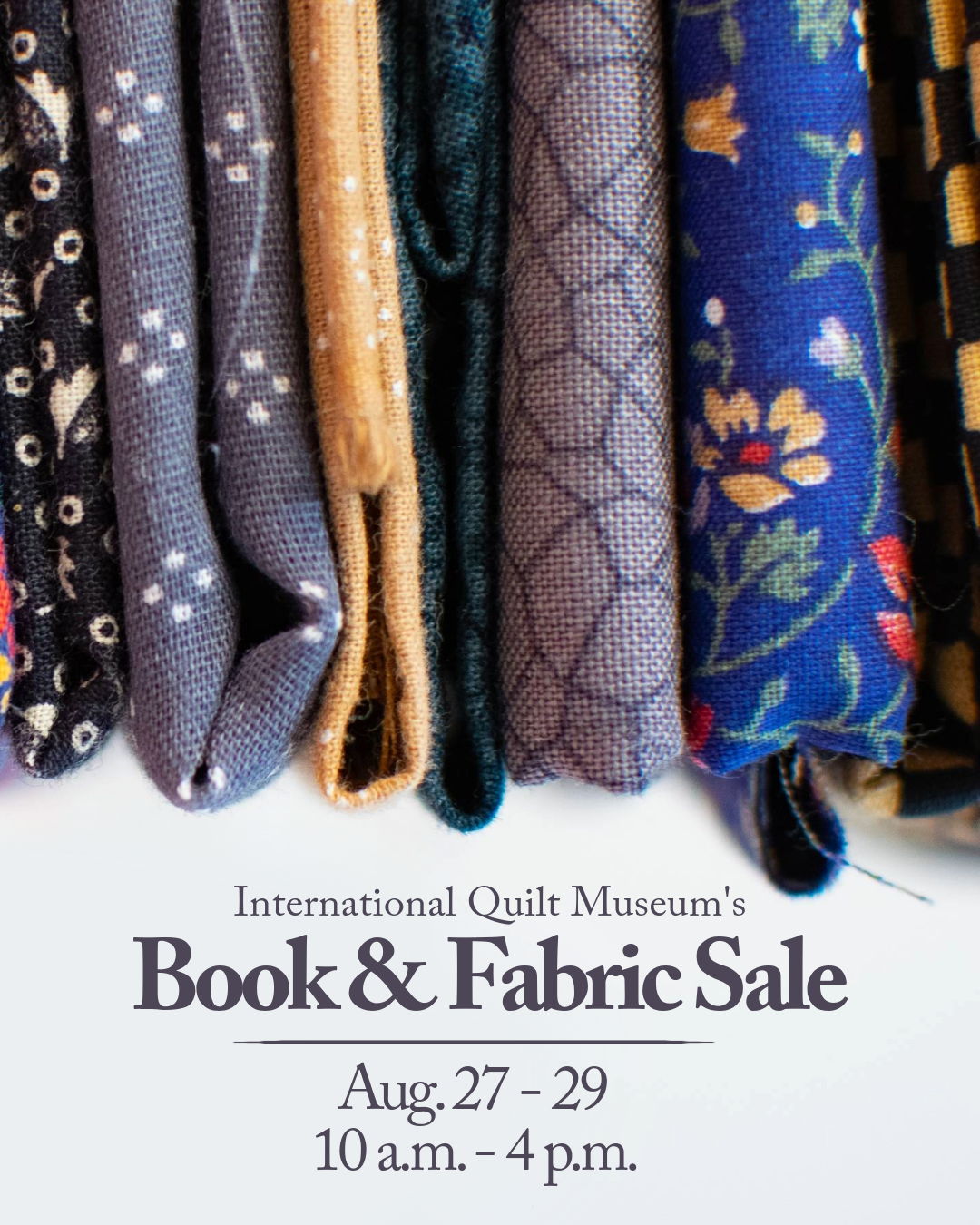 IQM Book & Fabric Sale