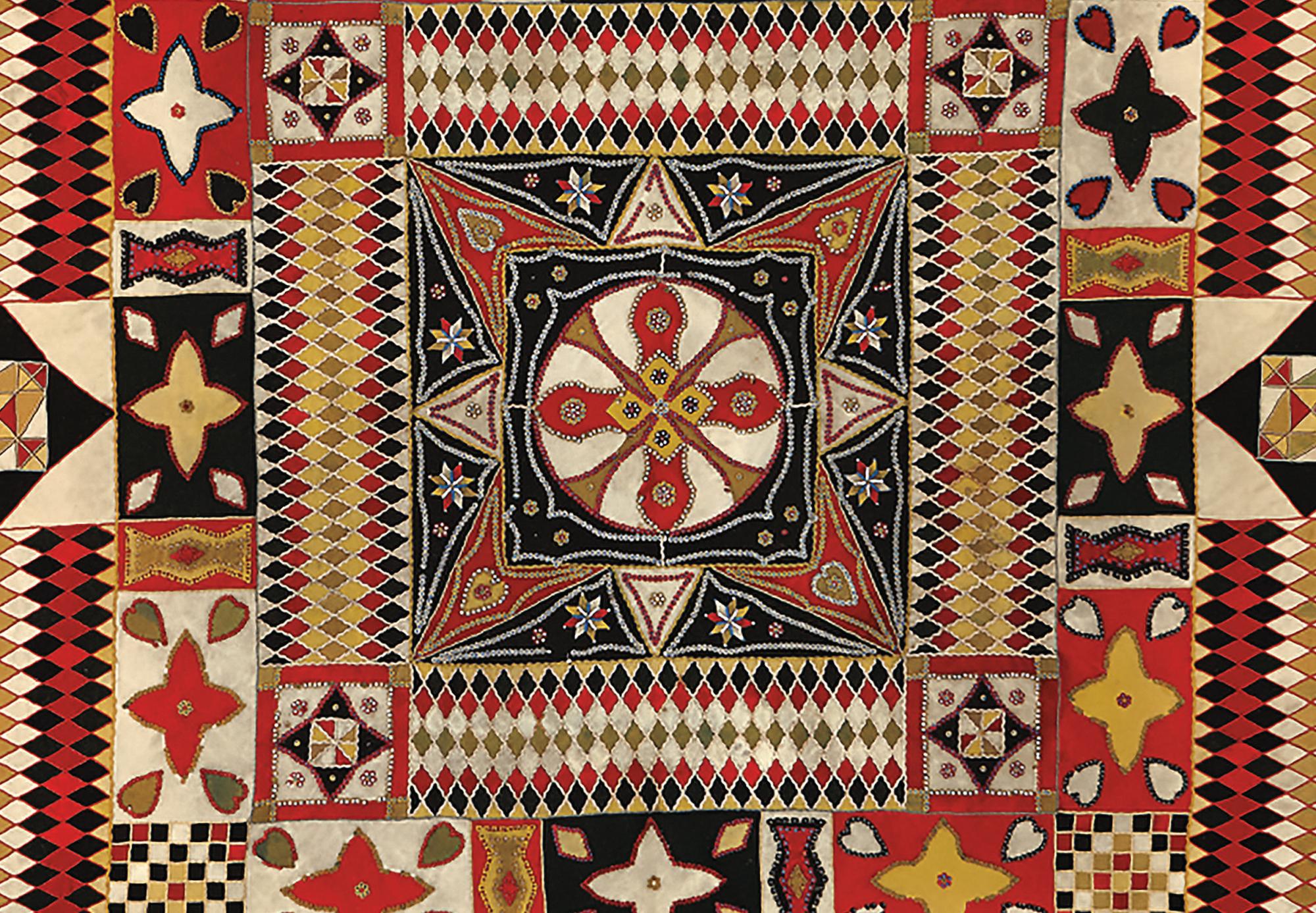 War and Pieced quilt detail