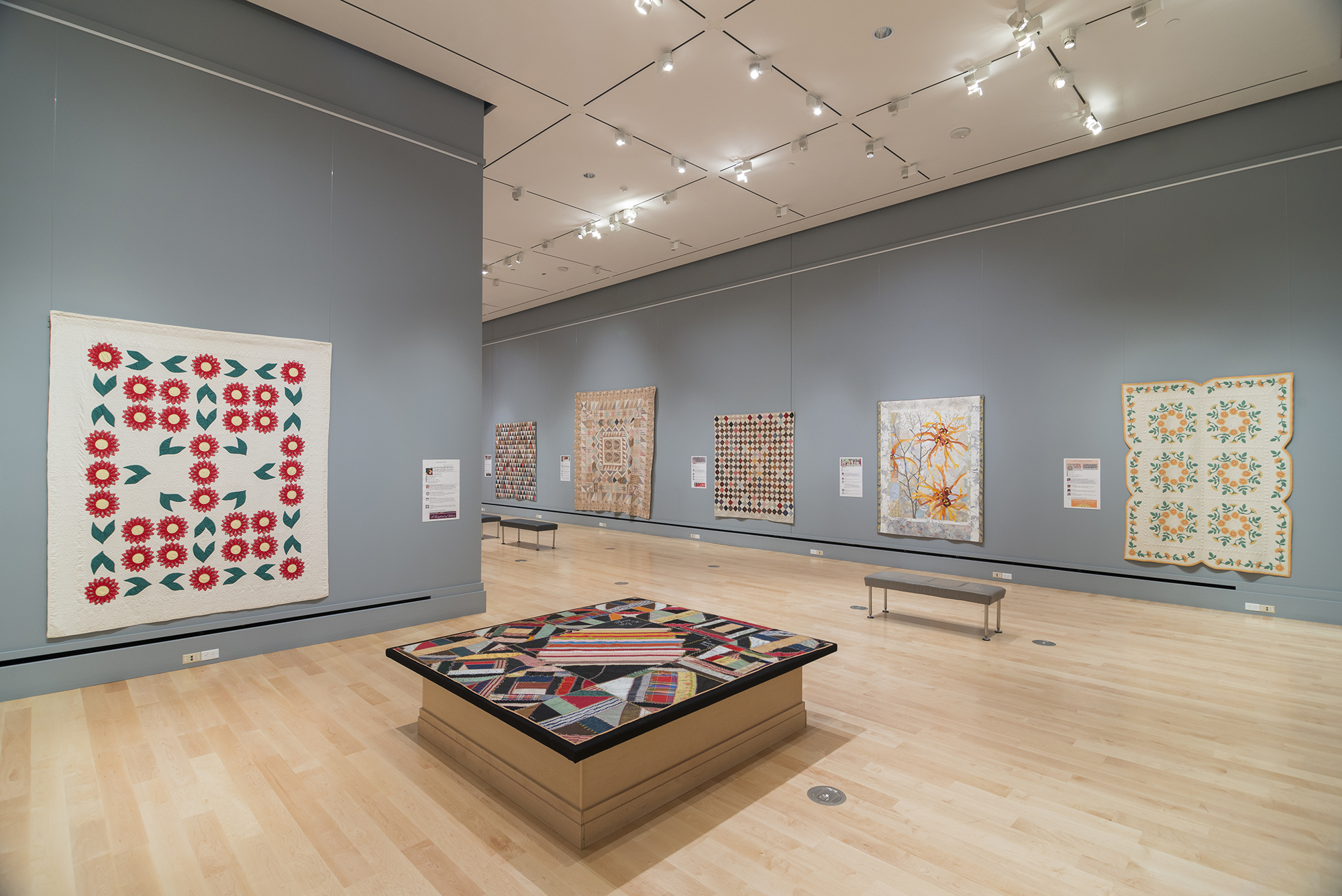 Interior Photo of Quilt Exhibitions