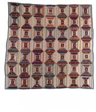 Design Dynamics of Log Cabin Quilts