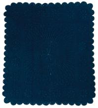 deep blue cotton "vanne" or wholecloth quilt