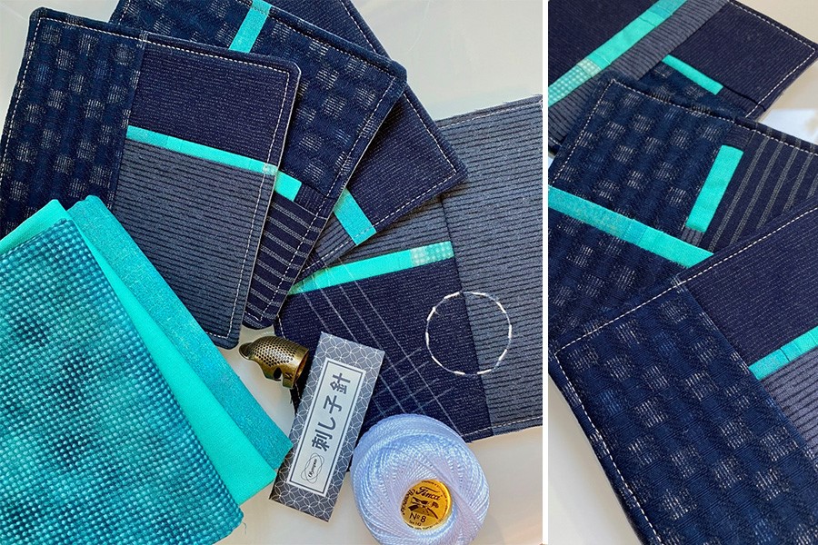 Online Mini Mid-Mod Quilts workshop